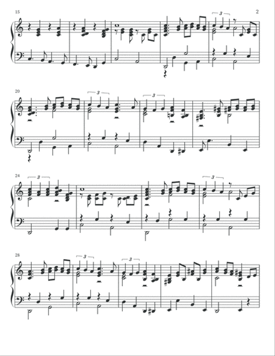 Perfidia Piano Solo scores gallery preview page 3