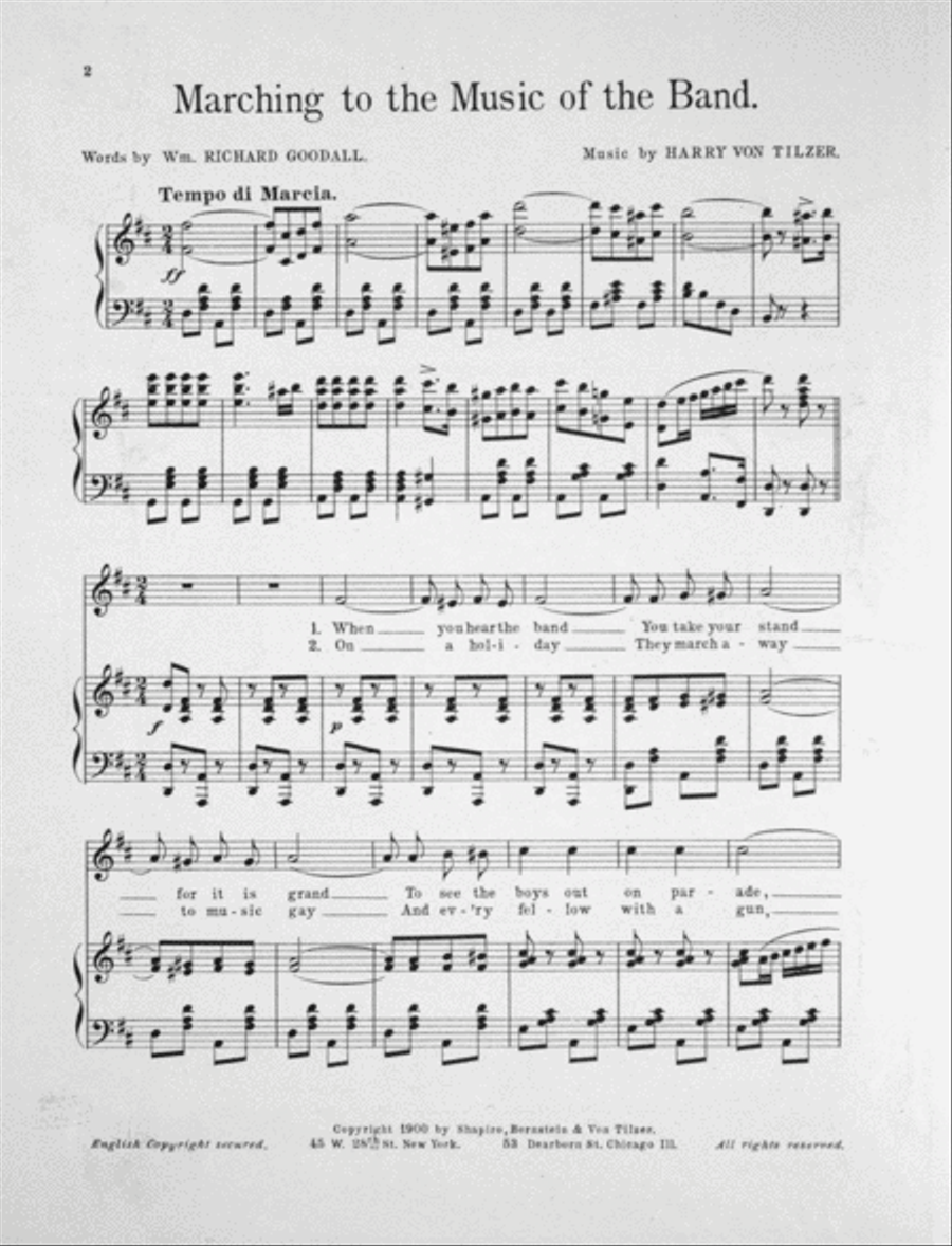 Marching to the Music of the Band Voice scores gallery preview page 2