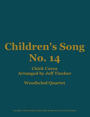 Children's Song No. 14