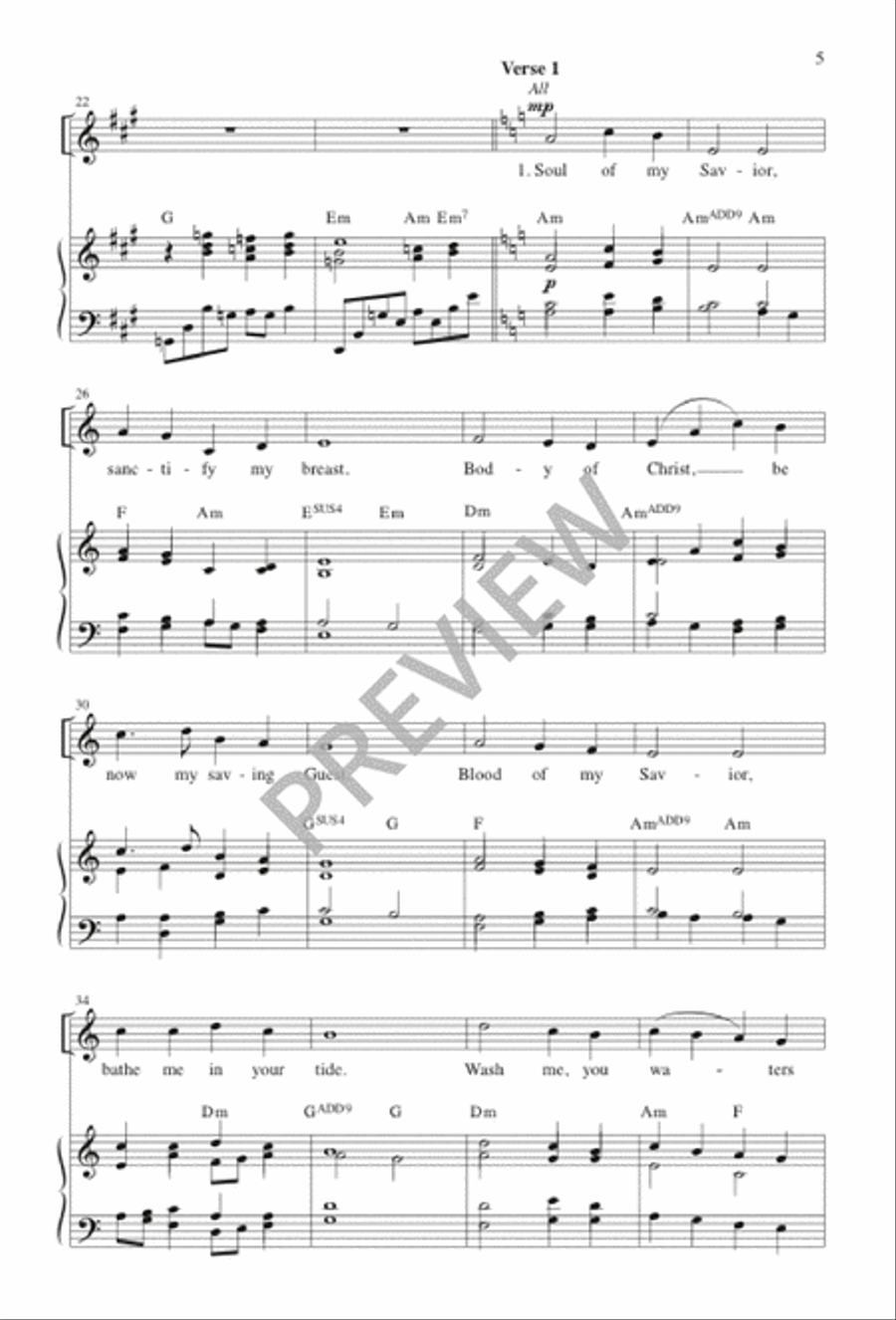 O Sacrament Most Holy O Sacrament Most Holy 4-Part scores gallery preview page 6