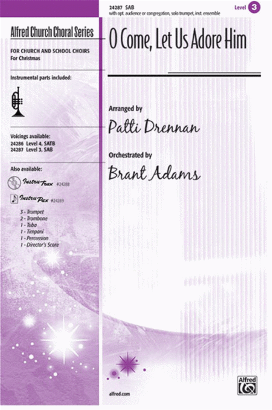 O Come, Let Us Adore Him O Come, Let Us Adore Him 3-Part scores gallery preview page 1