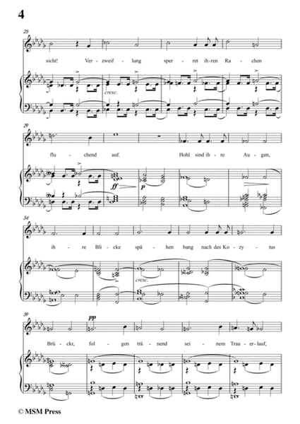Schubert-Gruppe aus dem Tartarus,Op.24 No.1,in D flat Major,for Voice&Piano image number null