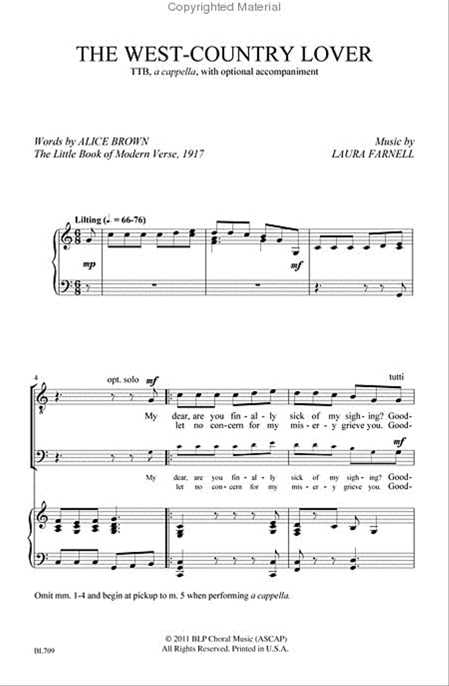 The West-Country Lover Choir scores gallery preview page 2