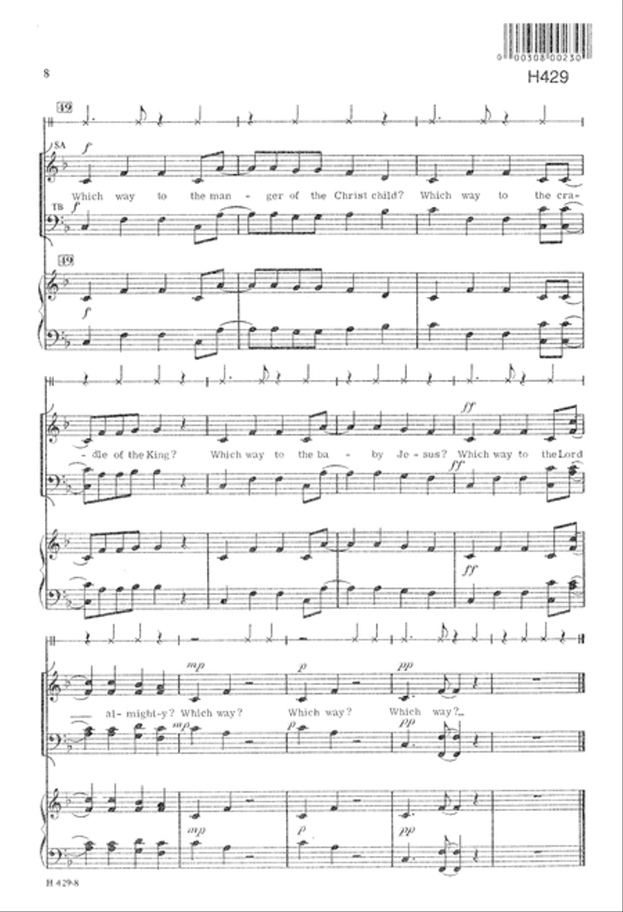 Calypso Clapping Carol 4-Part scores gallery preview page 9