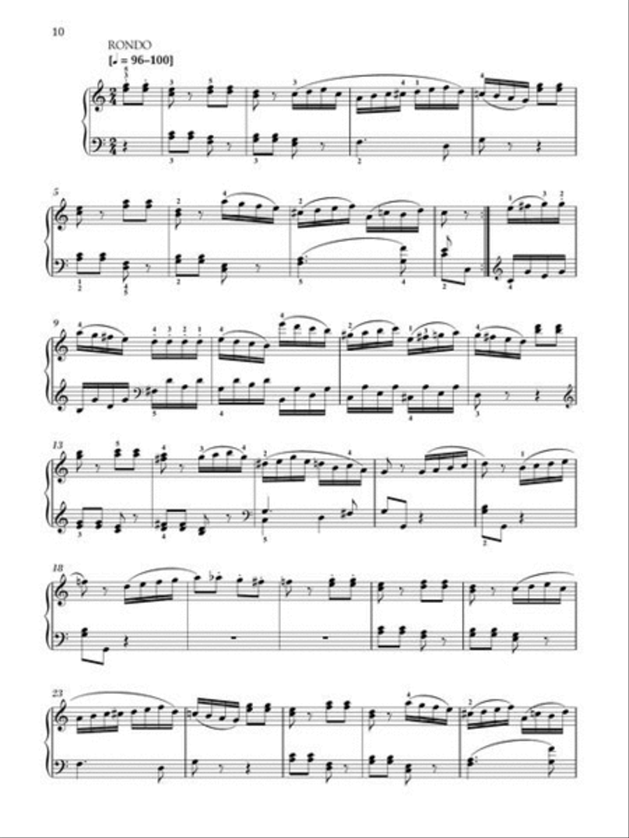 Piano Sonata in C Major, K.545 Piano Solo scores gallery preview page 6