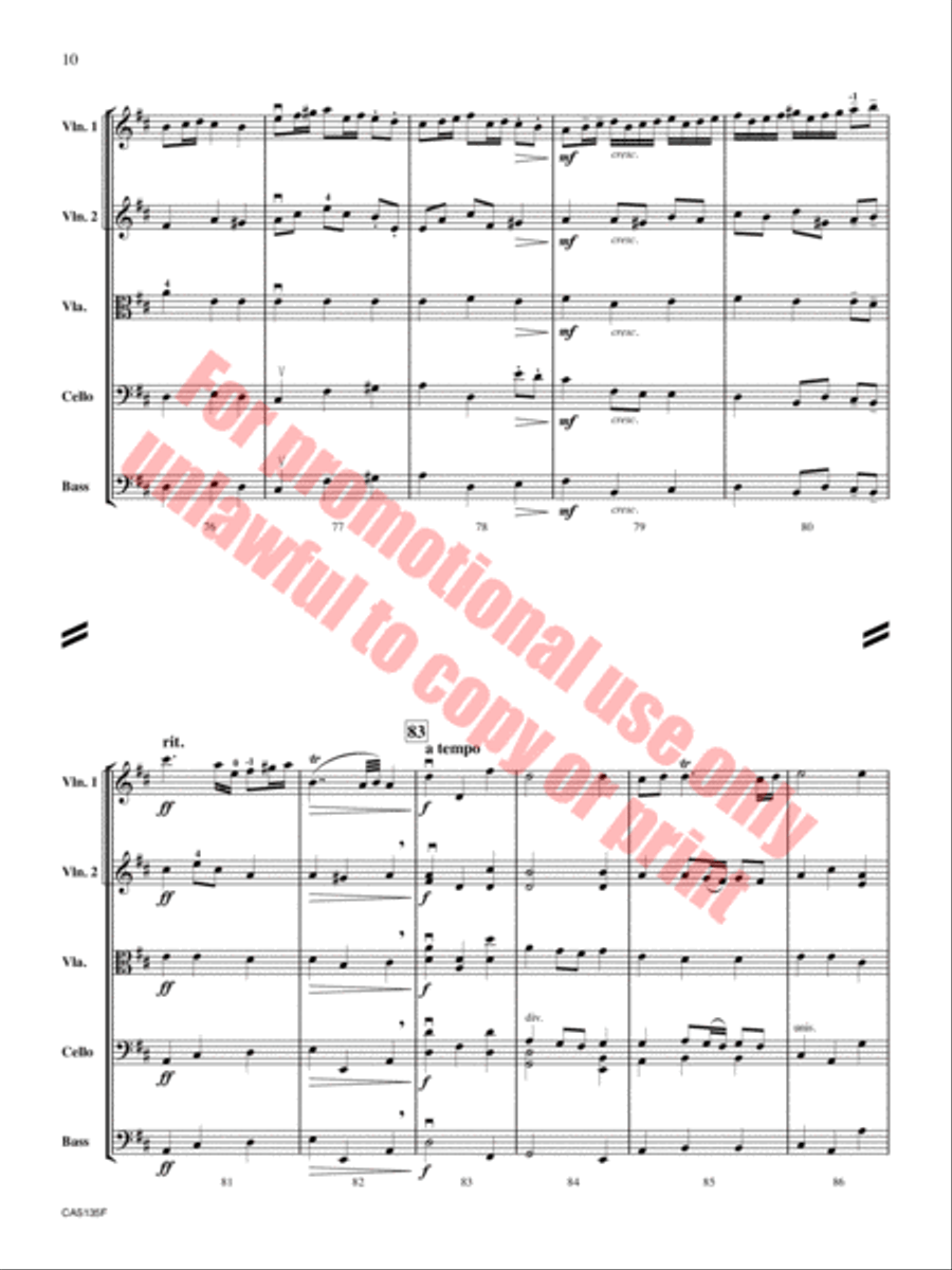 Tempo di Minuetto String Orchestra scores gallery preview page 11