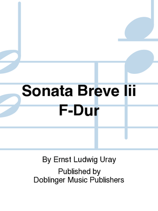 Sonata breve III F-Dur