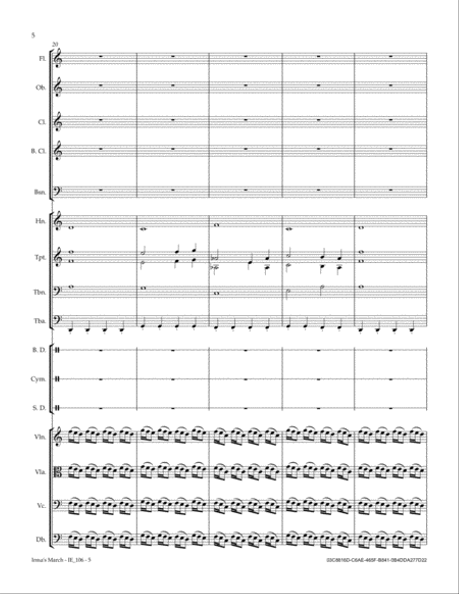 Irma's March Full Orchestra scores gallery preview page 6