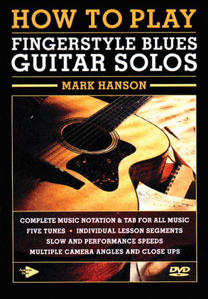 Book cover for How to Play Fingerstyle Blues Guitar Solos