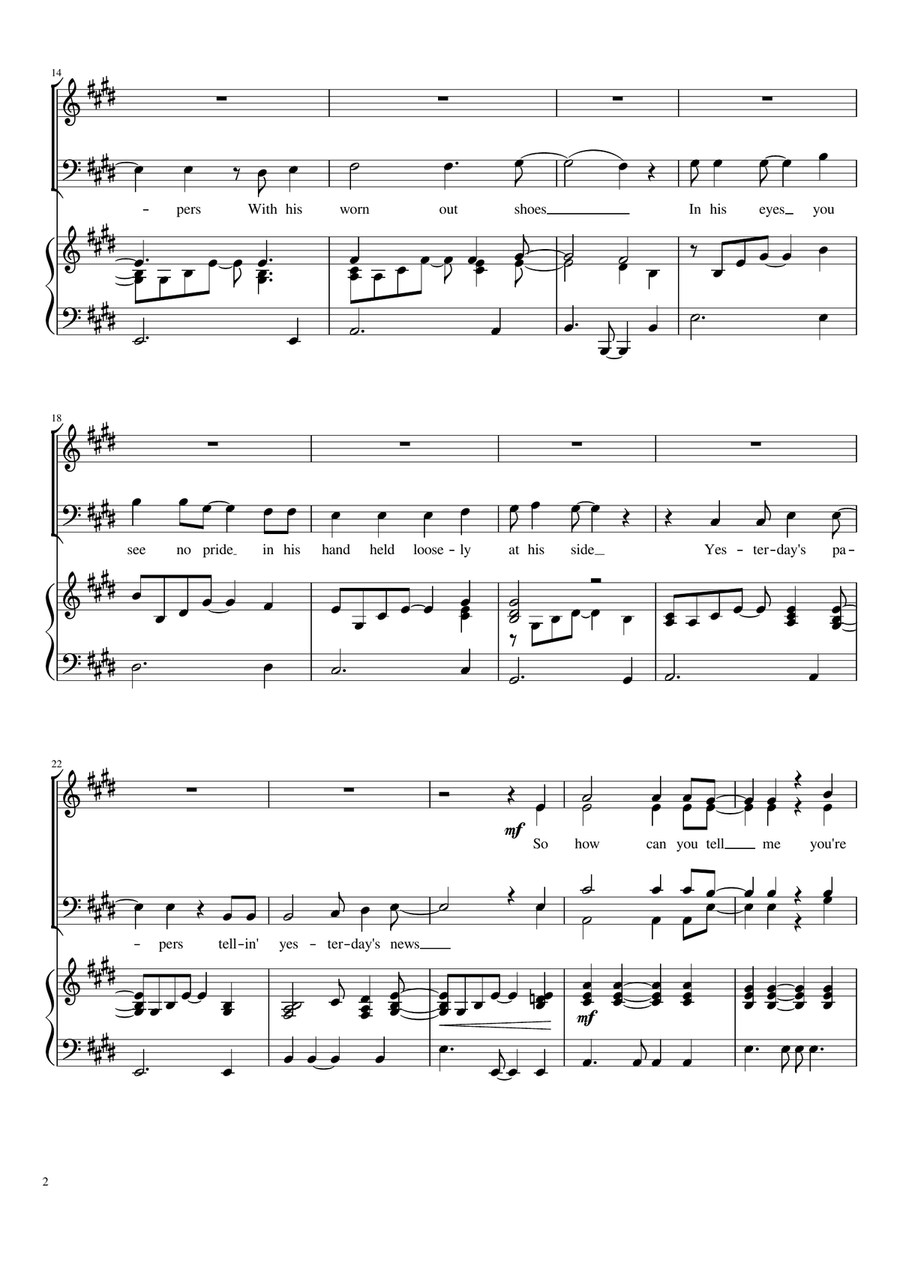 Streets Of London 4-Part scores gallery preview page 2