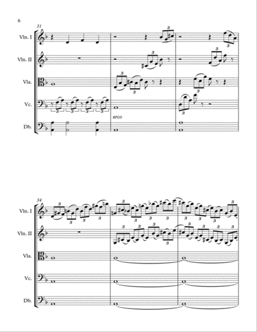 Moonlight Sonata (String Quintet-1st Movement) String Quartet scores gallery preview page 6
