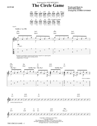 The Circle Game (arr. Audrey Snyder) - Guitar