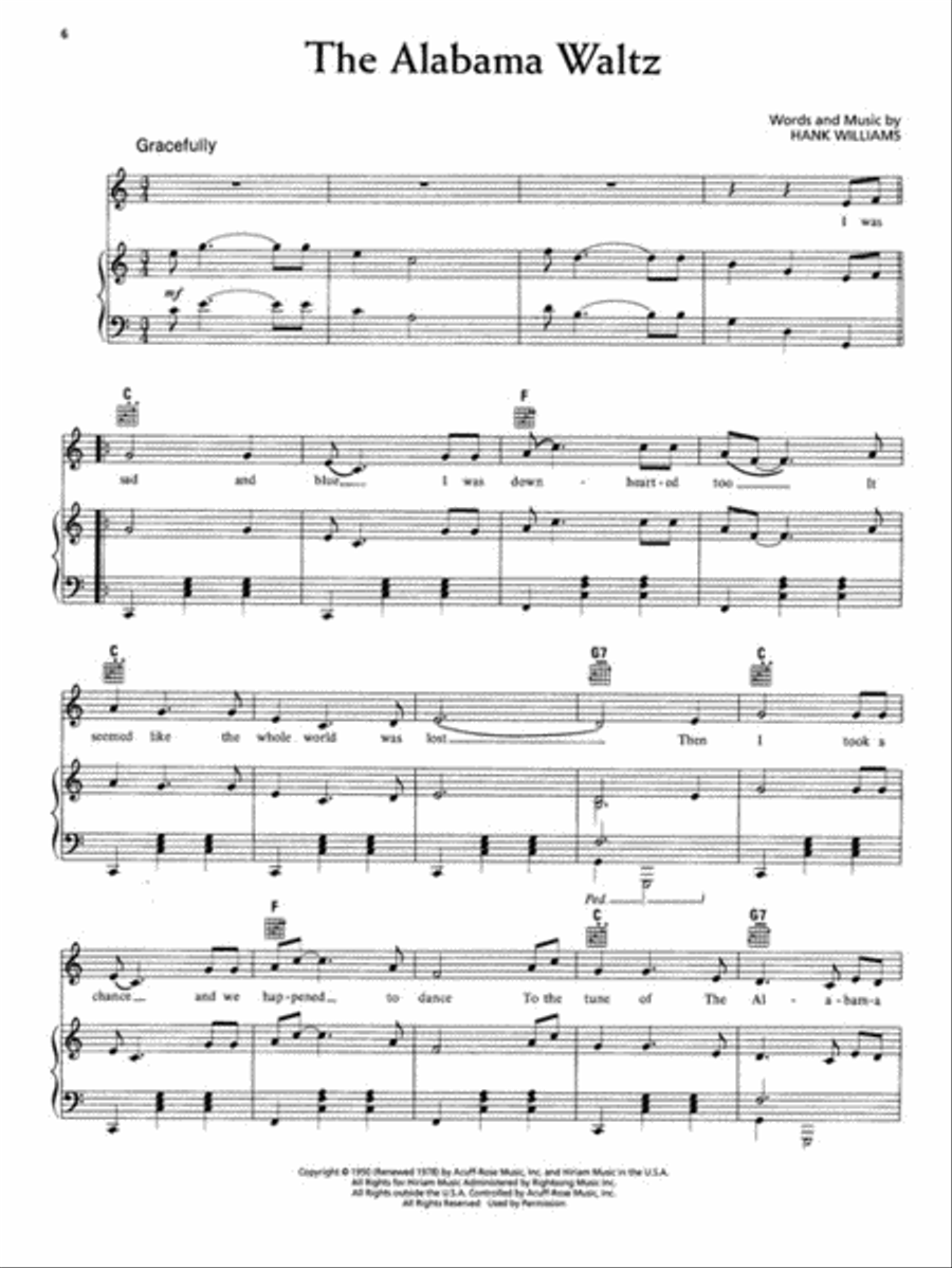 Hank Williams Complete Piano, Vocal, Guitar scores gallery preview page 3