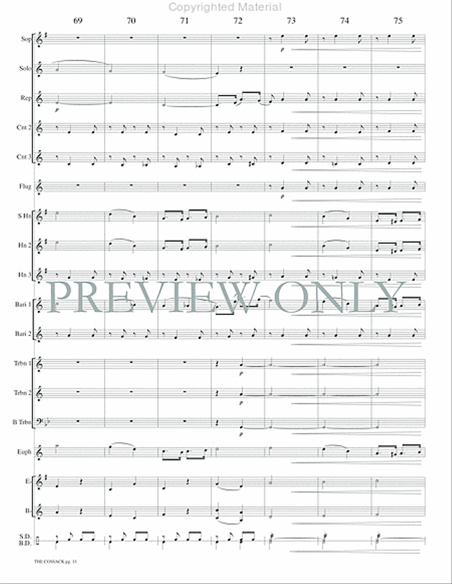 The Cossack Concert Band scores gallery preview page 15