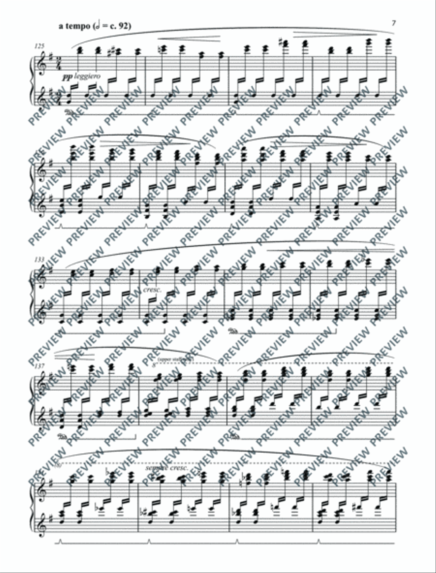 Papillon Piano Solo scores gallery preview page 10