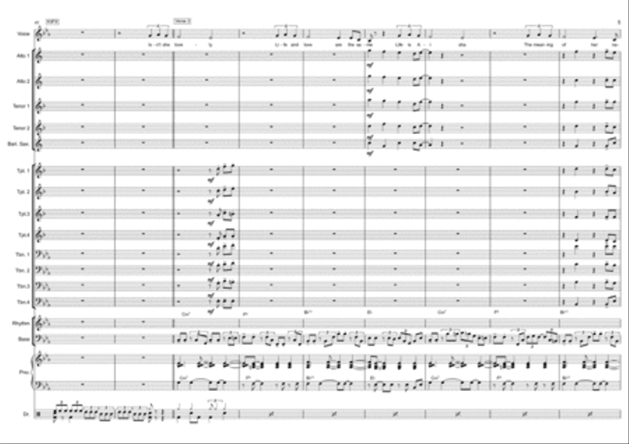 Isn't She Lovely Small Ensemble scores gallery preview page 6