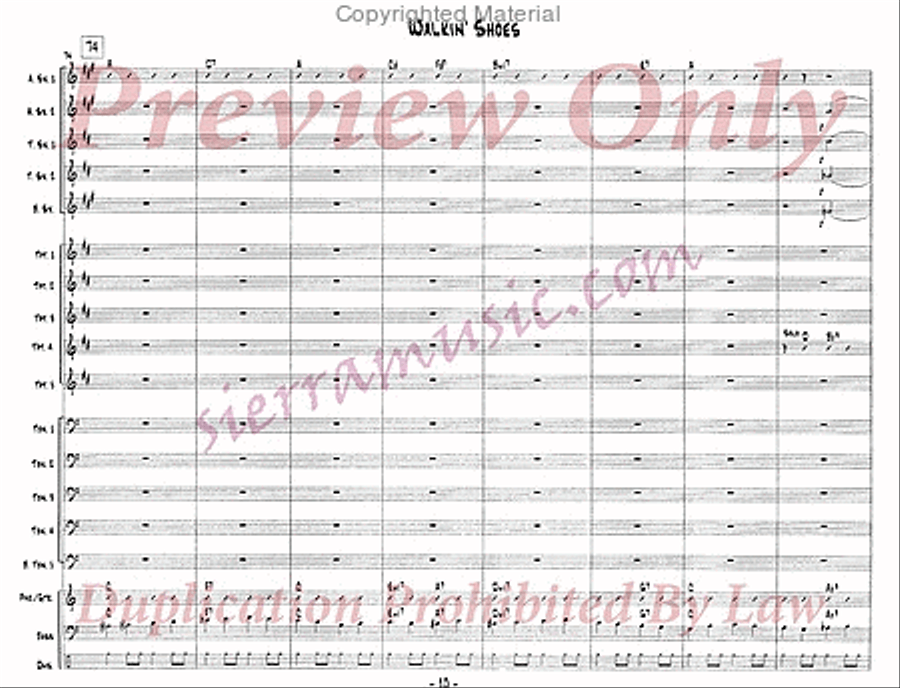 Walkin' Shoes Jazz Ensemble scores gallery preview page 11