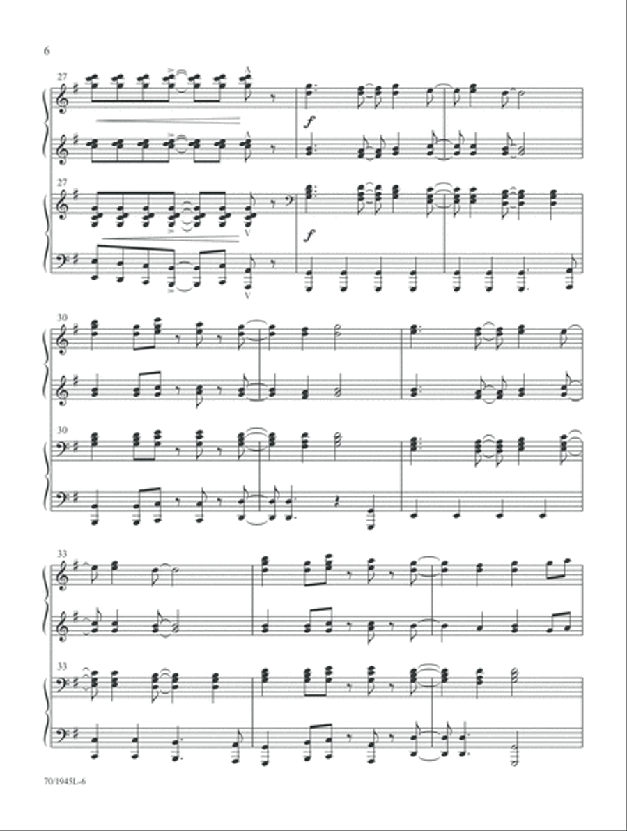 Come, Christians, Join to Play! Piano Duet scores gallery preview page 6