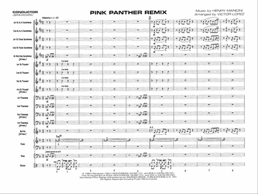 Pink Panther Remix: Score Jazz Ensemble scores gallery preview page 3