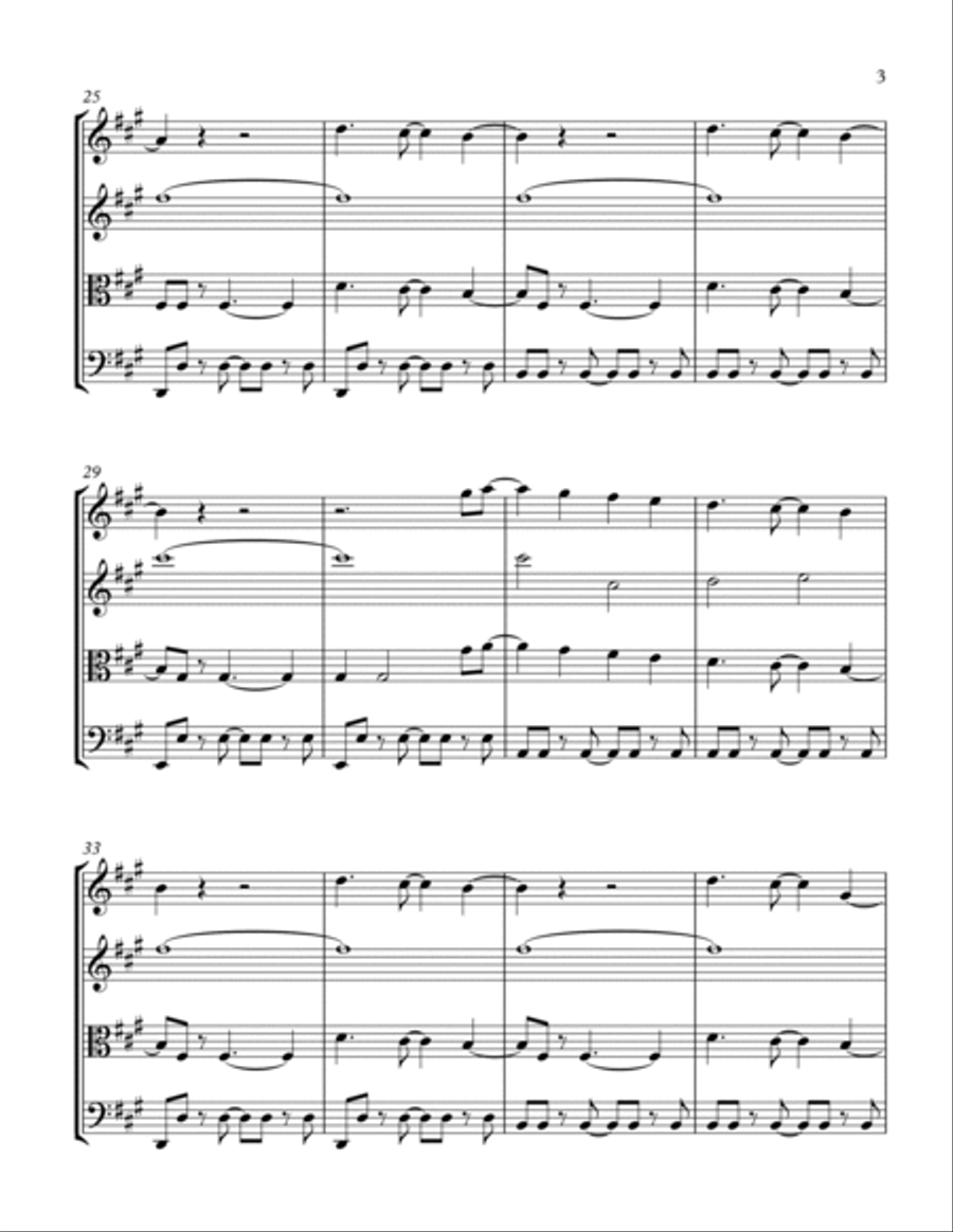 As It Was As It Was String Quartet scores gallery preview page 3