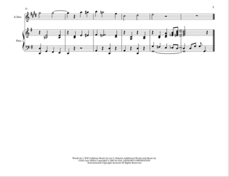 Smiles Smiles Alto Saxophone scores gallery preview page 3