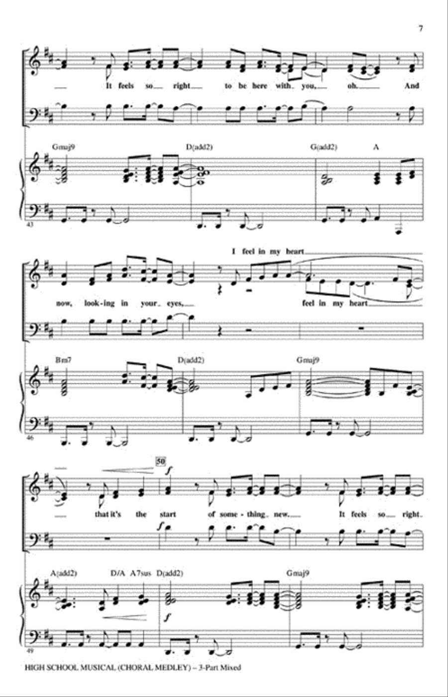 High School Musical (Choral Medley) 3-Part scores gallery preview page 2