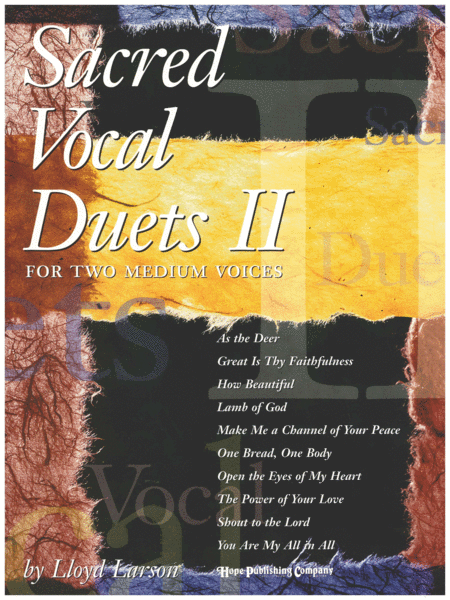 Sacred Vocal Duets II (2 Medium Voices)-Digital Download image number null