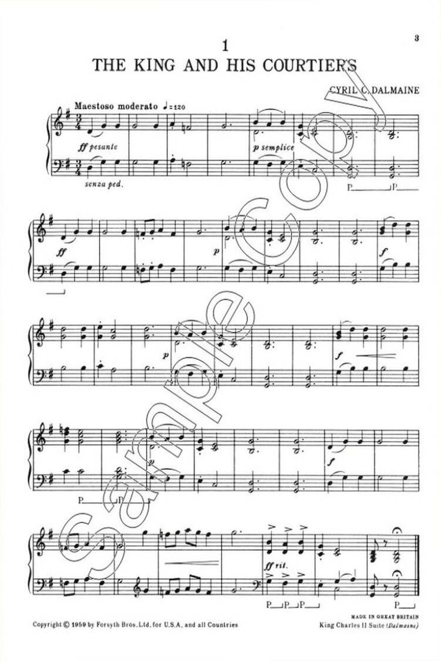 King Charles 2 Suite Piano Solo scores gallery preview page 2
