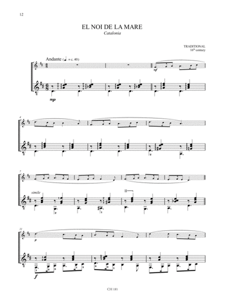 Christmas Carols. 20 Easy Arrangements for Flute and Guitar