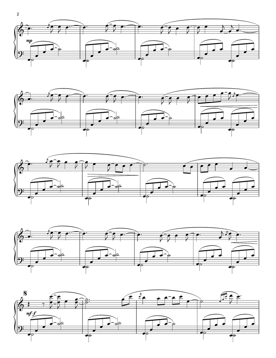 Story Of You Piano Solo scores gallery preview page 2