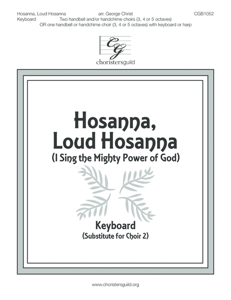 Hosanna, Loud Hosanna - Keyboard Score (Organ or Piano) image number null