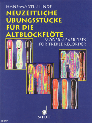 Book cover for Modern Exercises for the Treble Recorder