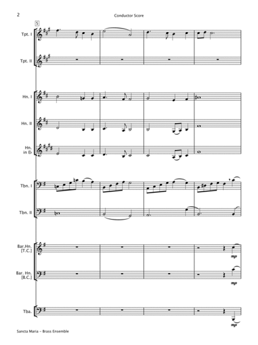 Sancta Maria (Brass Ensemble) image number null