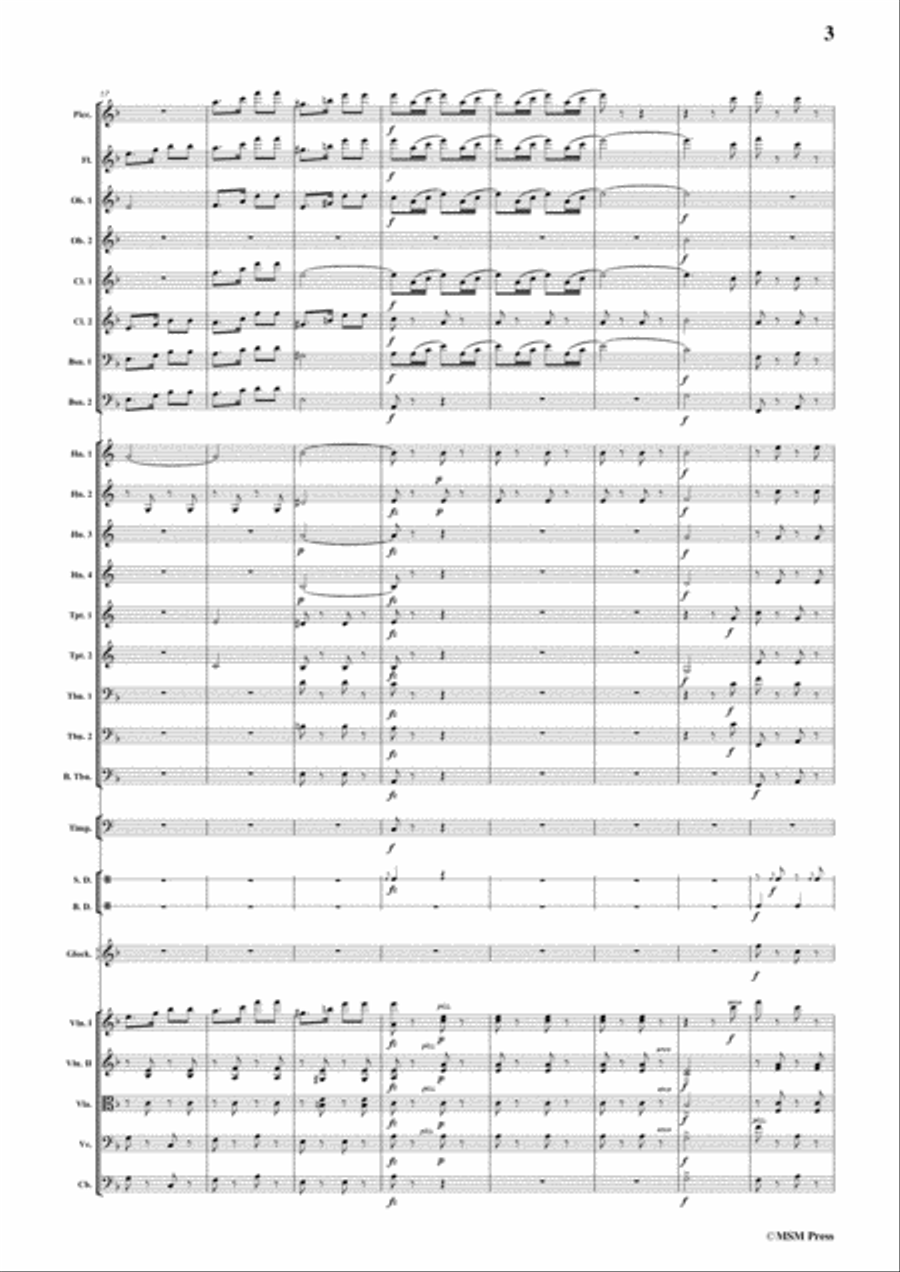 Johann Strauss II-Vom Donaustrande,Polka schnell,Op.356,for Orchestra Clarinet scores gallery preview page 5