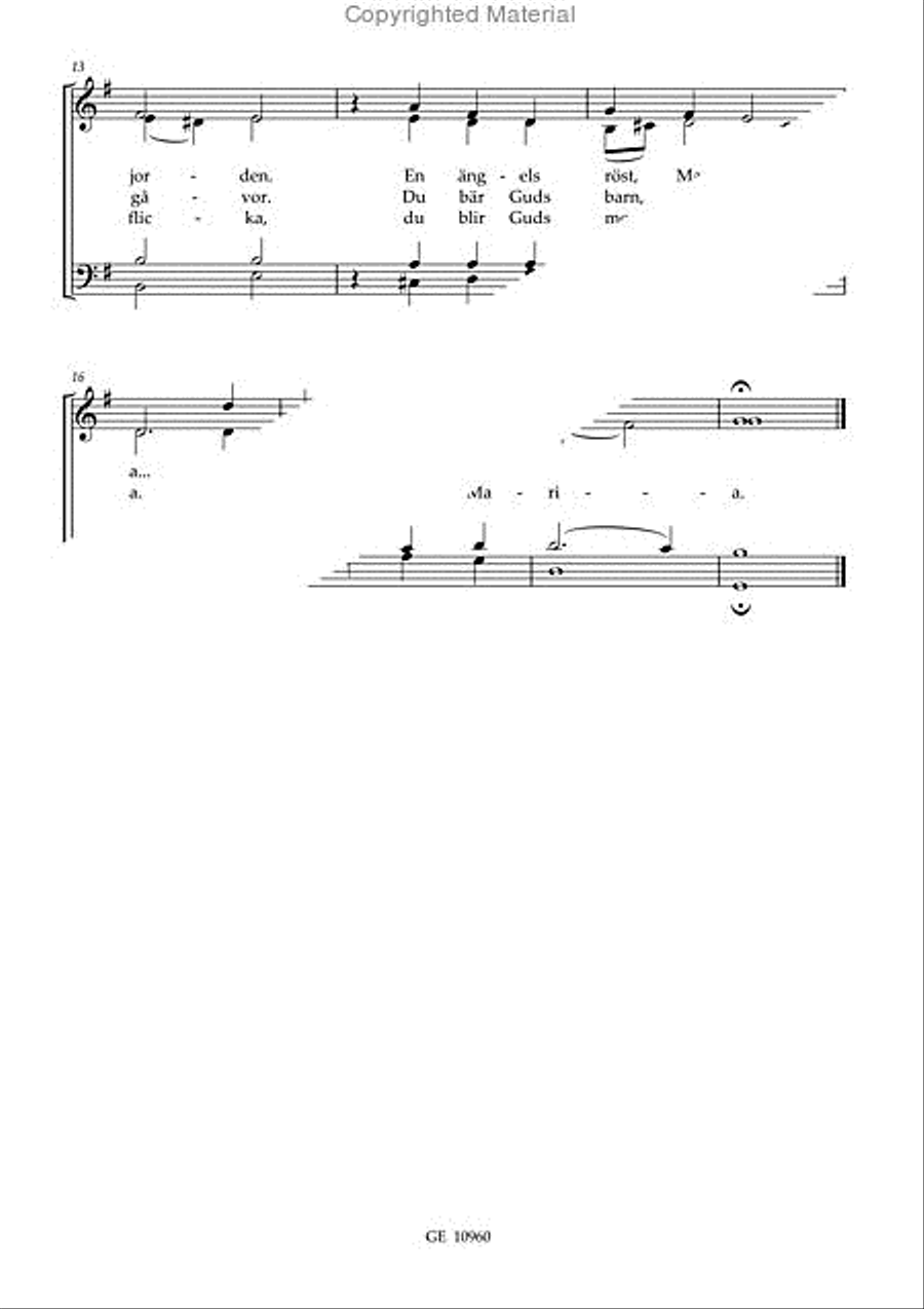 Gud ar med dig, Maria 4-Part scores gallery preview page 3