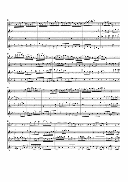 Aria: Sein' Allmacht zu ergründen from cantata BWV 128 (arrangement for 4 recorders)