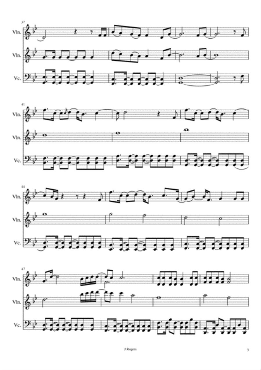 Love Me Like You Do String Trio scores gallery preview page 3