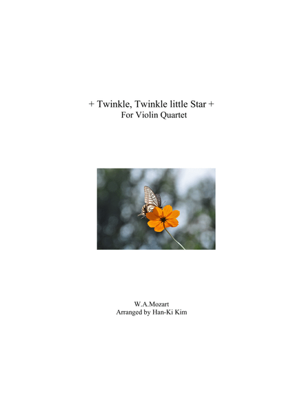 Twinkle, Twinkle Little Star (For Violin Quartet A) image number null