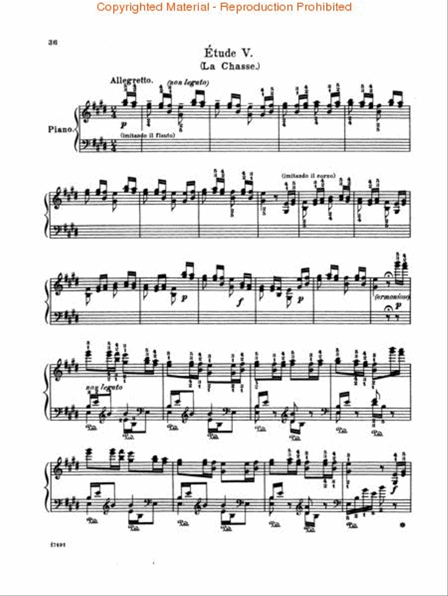 6 Grande Etudes after N. Paganini Piano Method scores gallery preview page 3