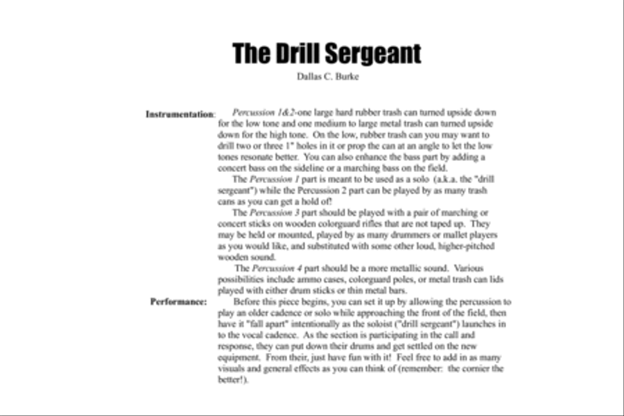 Drill Sergeant Marching Band scores gallery preview page 2