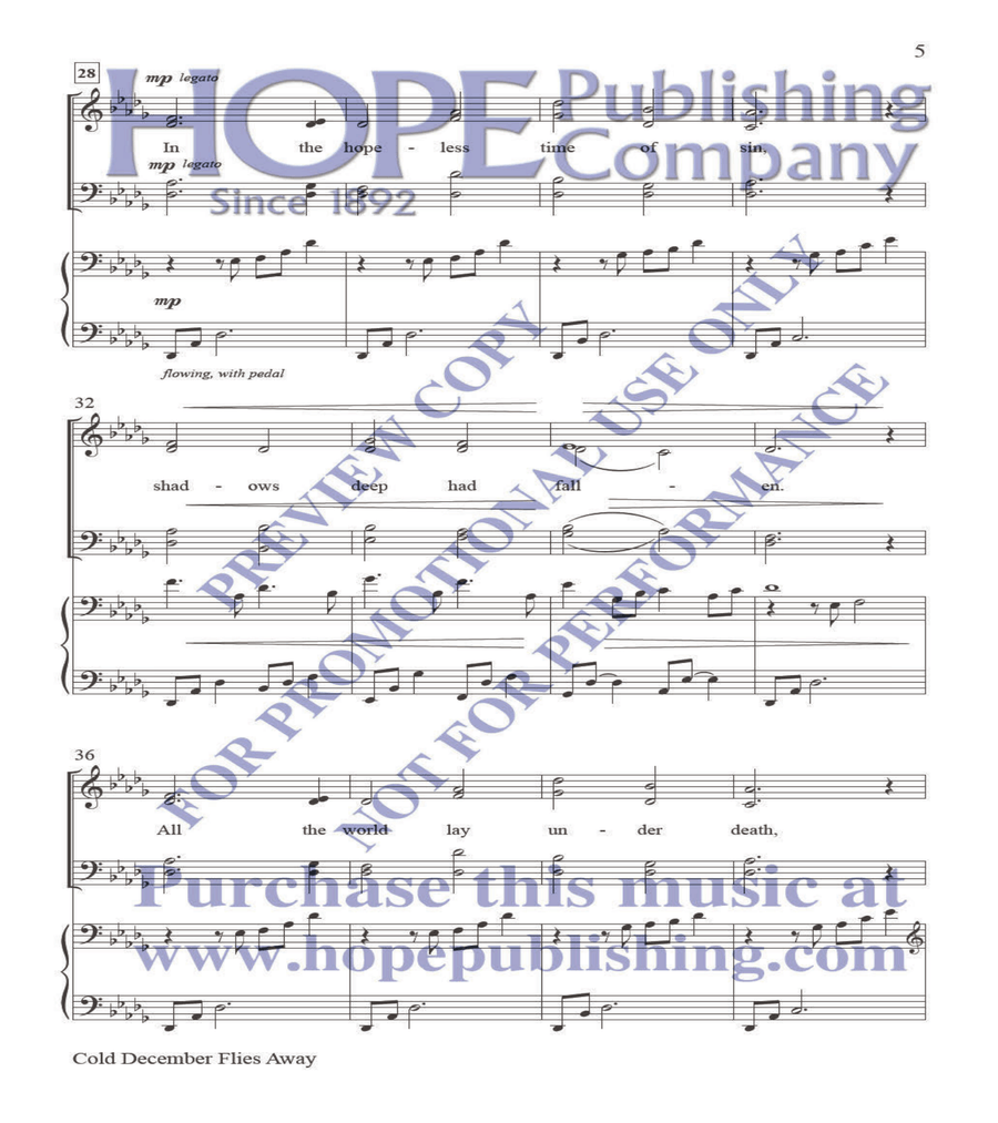 Cold December Flies Away Cold December Flies Away 4-Part scores gallery preview page 5