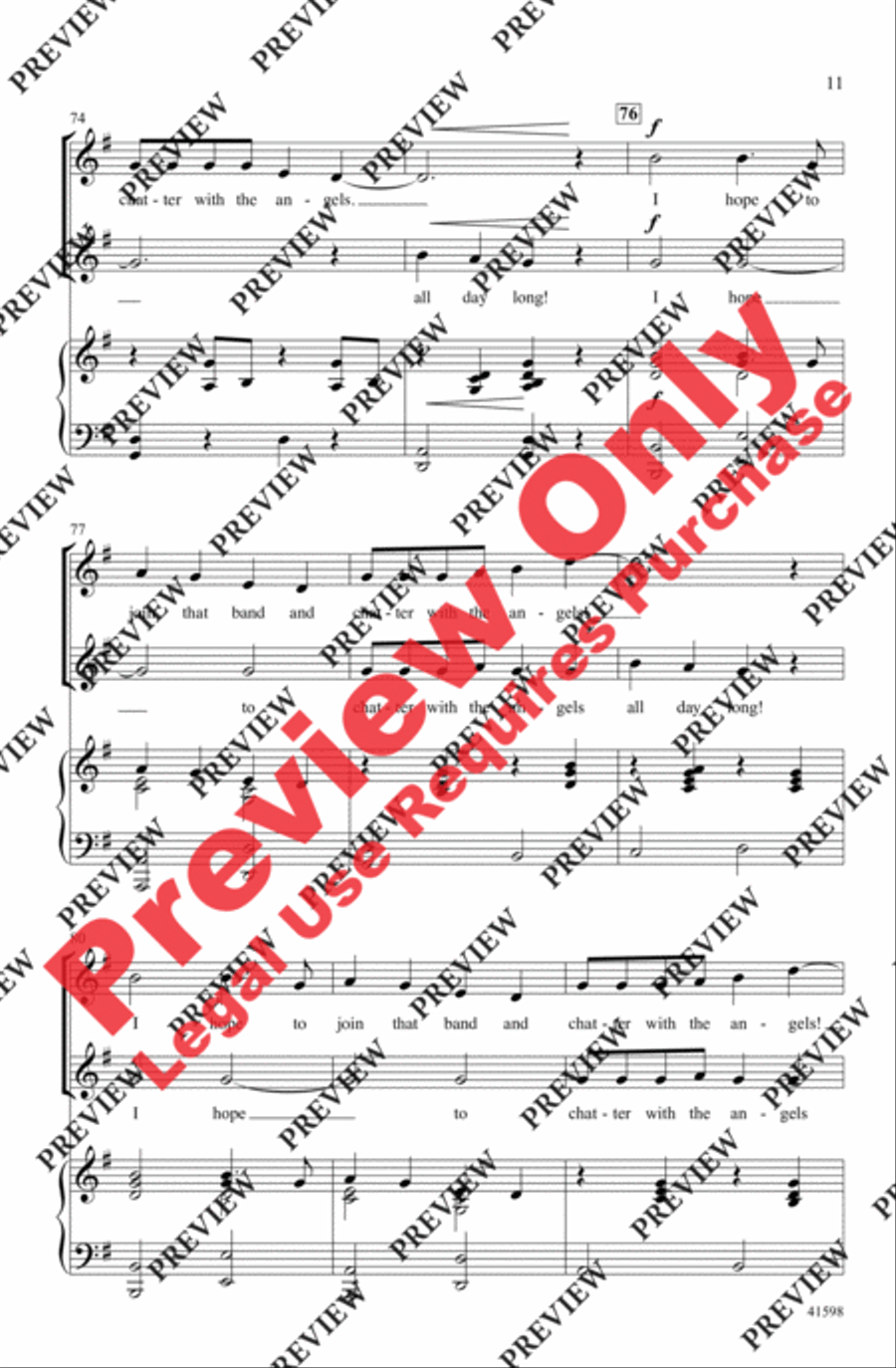 Chatter with the Angels Chatter with the Angels 2-Part scores gallery preview page 11