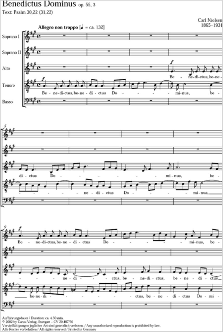 Benedictus Dominus Benedictus Dominus SSATB scores gallery preview page 14