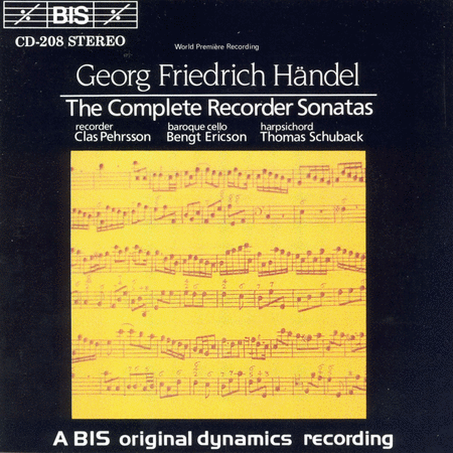 Handel: Complete Recorder Sona
