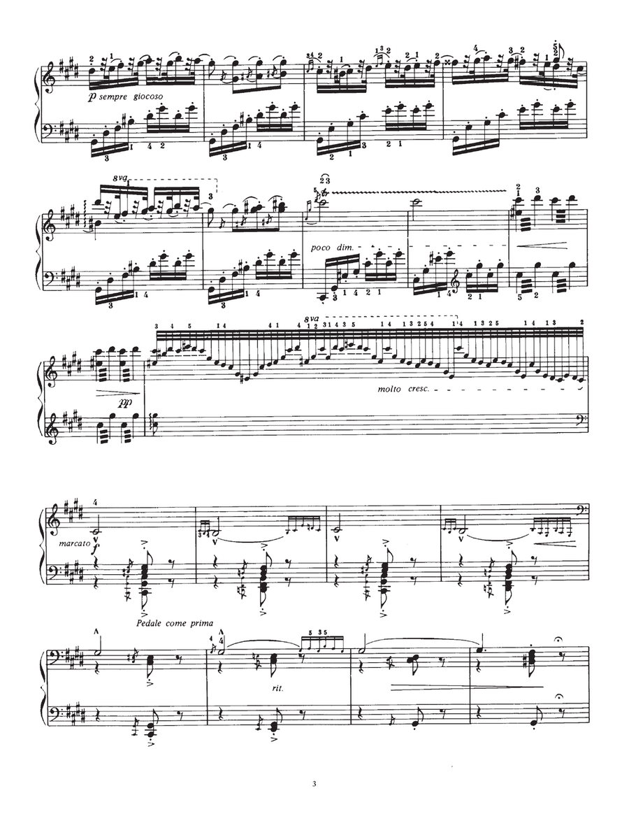 Hungarian Rhapsody (Ungarische Rhapsody) No.2 Piano Solo scores gallery preview page 3