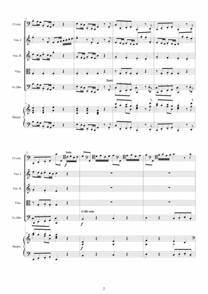 Vivaldi - Cello Concerto No.3 in C major RV 400 for Cello solo, Strings and Harpsichord image number null