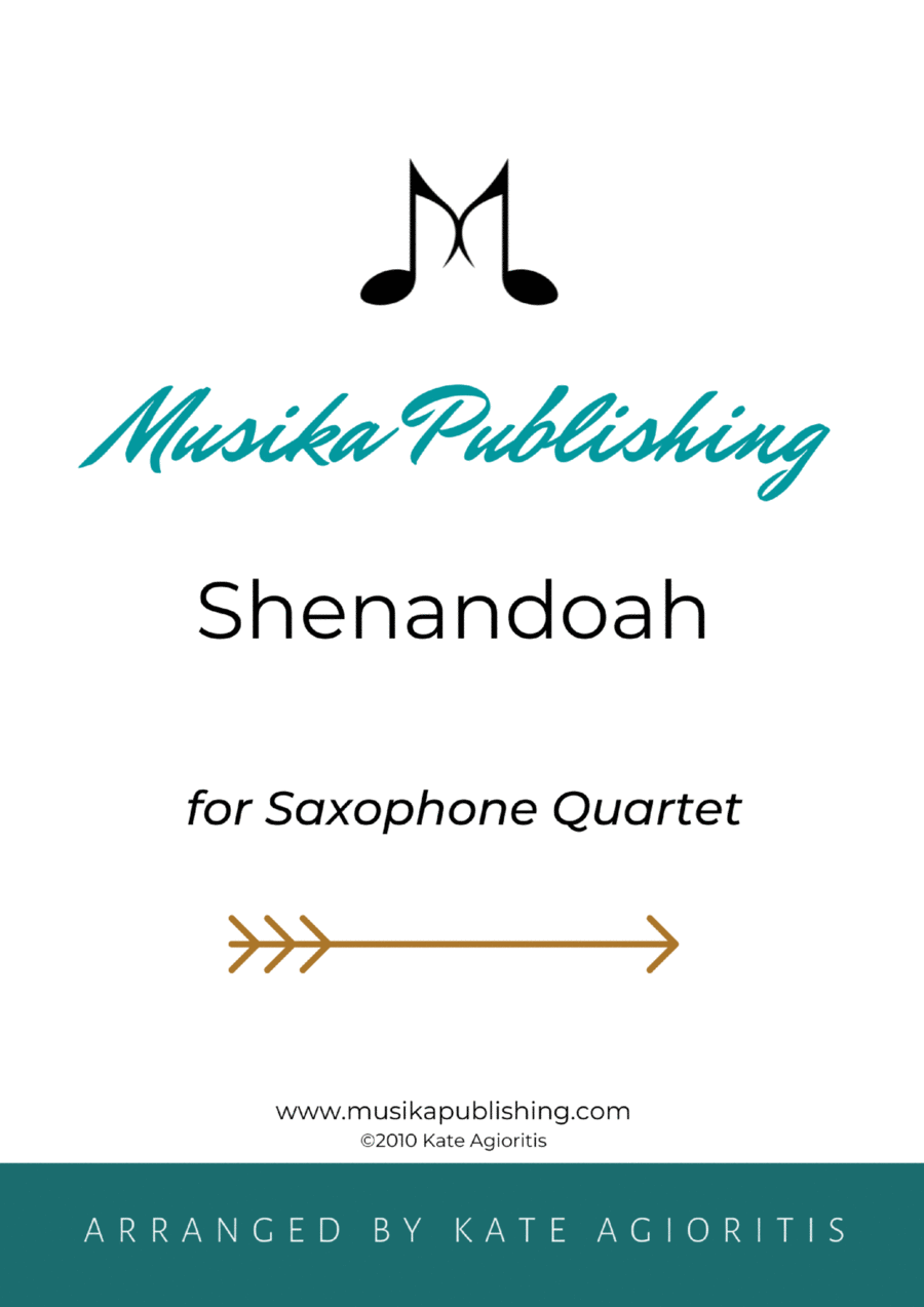 Shenandoah - for Saxophone Quartet Saxophone Quartet scores gallery preview page 1