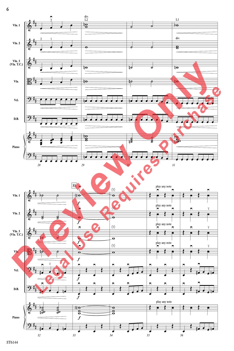 Creatures String Orchestra scores gallery preview page 6