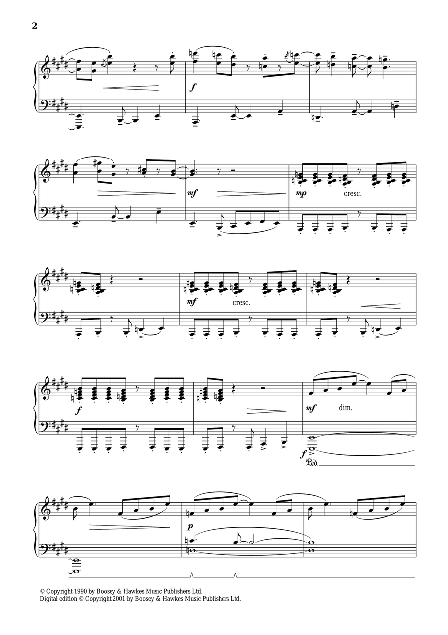 Latin Preludes, Prelude IV (Slow Mambo) Piano Solo scores gallery preview page 2