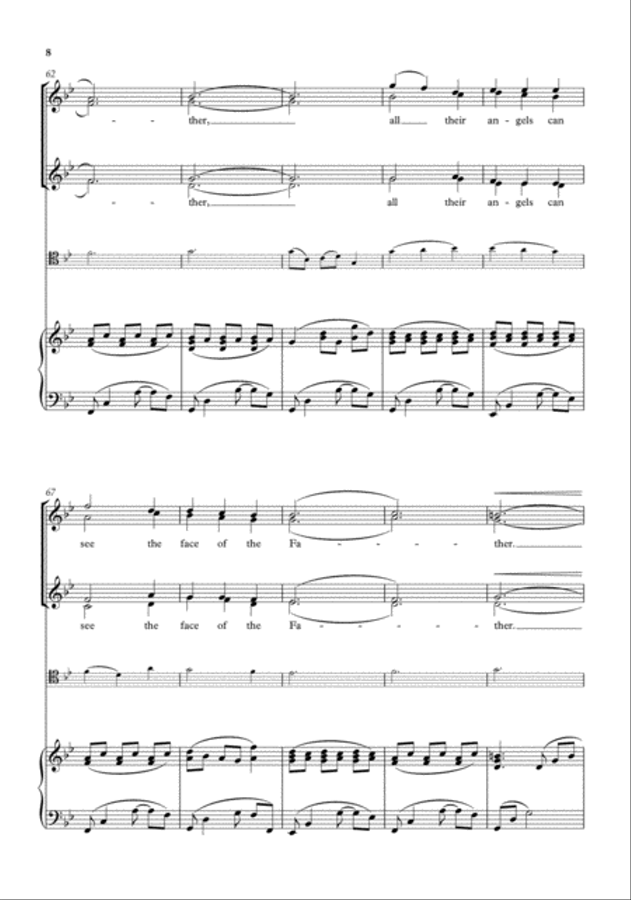 God will give orders/Sweet child SSAA scores gallery preview page 8